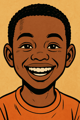 A boy holding a tablet computer