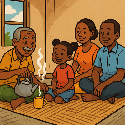 A boy holding a tablet computer