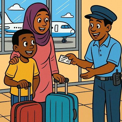 A boy holding a tablet computer