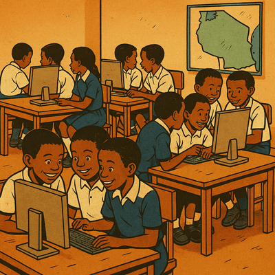 A boy holding a tablet computer